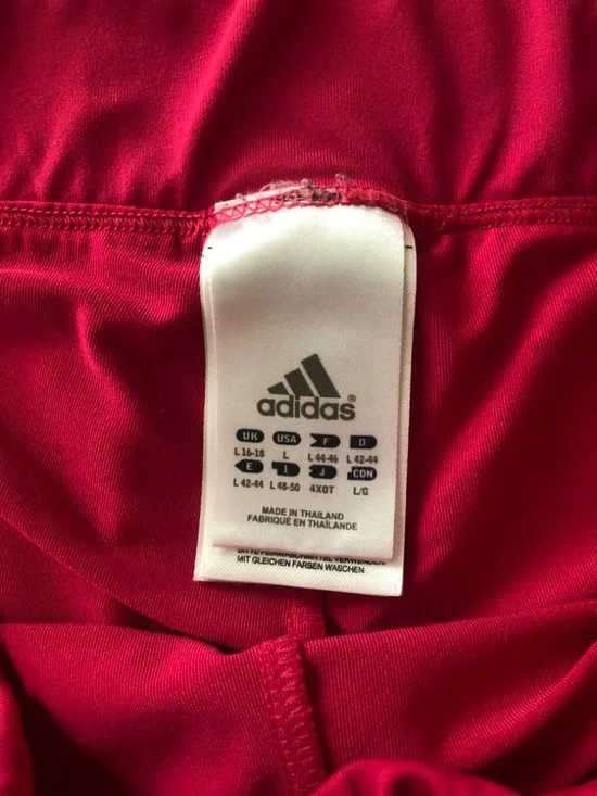 Adidas ClimaLite Tennis Athletic Skort in Berry Hot Pink with White Piping sz L - Picture 4 of 5